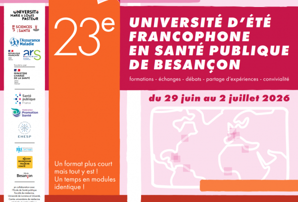 23ème Université d'été francophone en santé publique