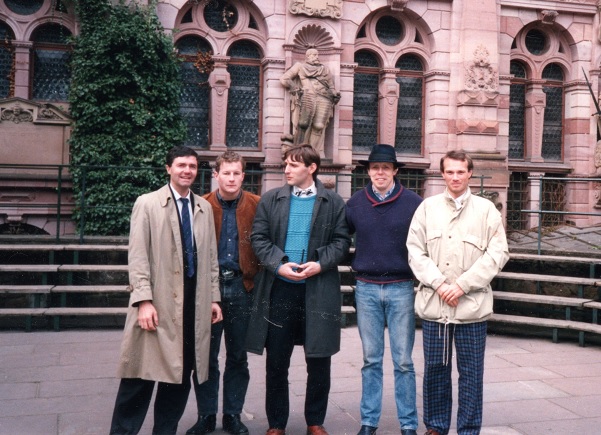 L'équipe nancéienne à la rencontre de l'inventeur (Heidelberg, 1990)